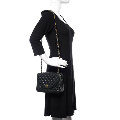 Chanel Lambskin Quilted Small Single Flap Black 2 of 15