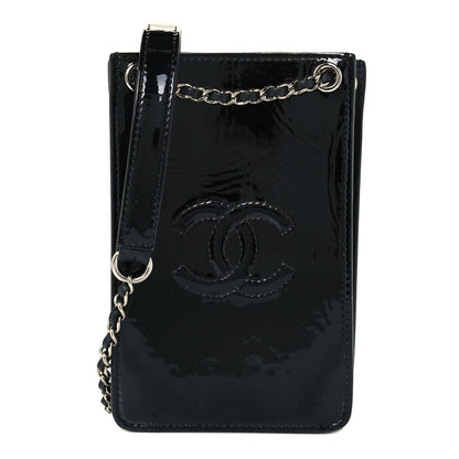 Chanel Patent CC Phone Holder Crossbody Black 1 of 10