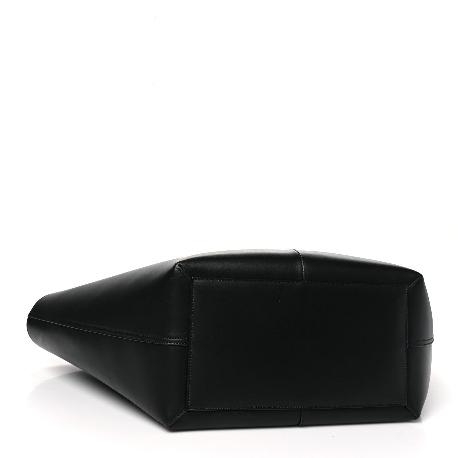Saint Laurent Smooth Calfskin Maxi Trapezoid Shopping Tote Black 5 of 11