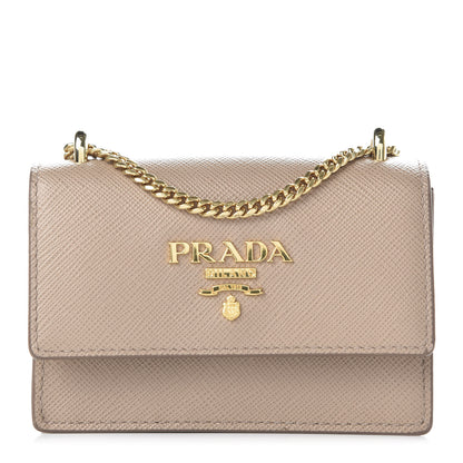 Prada Saffiano Card Holder With Chain Cammeo 1 of 10