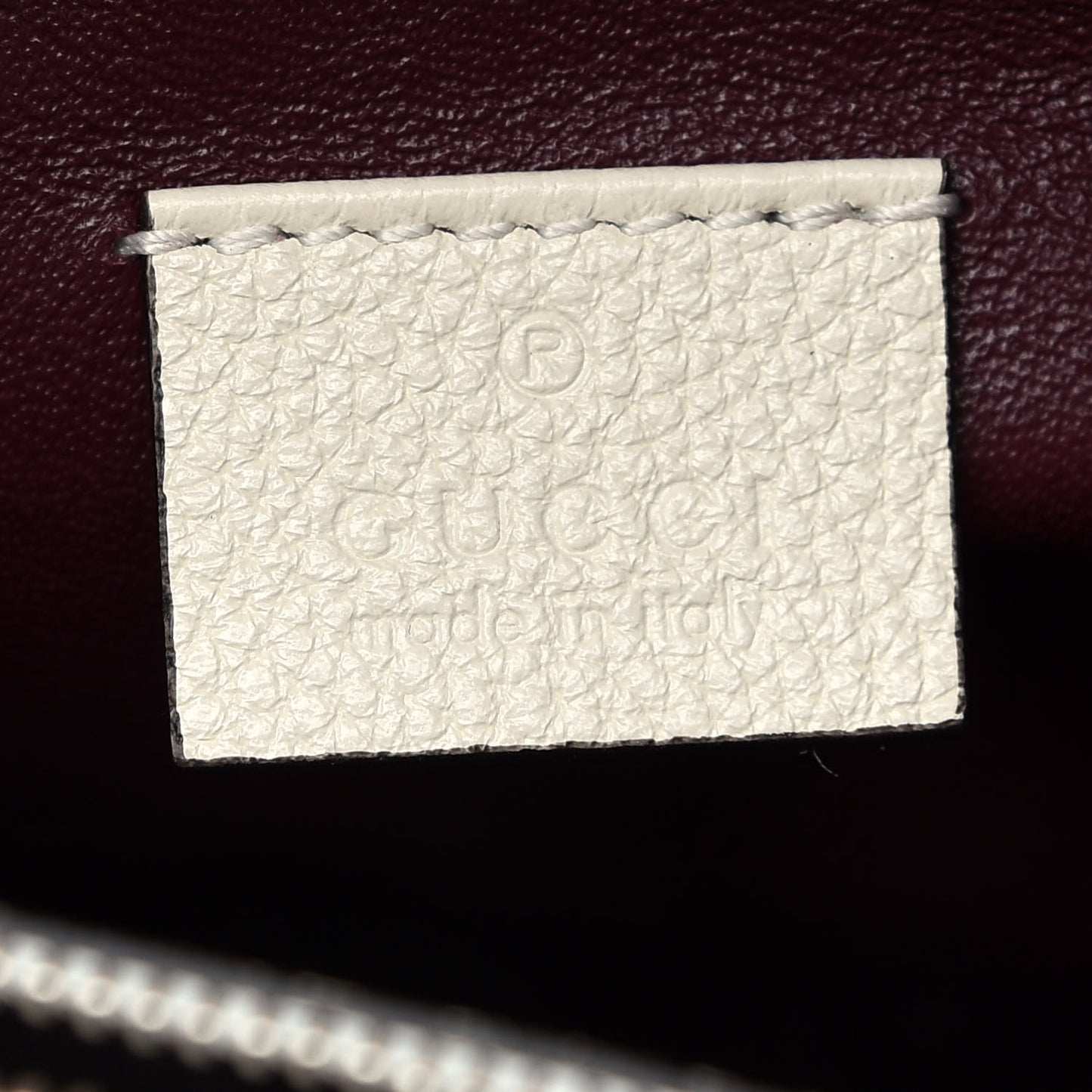 Grainy Calfskin Medium Zumi Top Handle Bag Mystic White