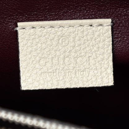 Gucci Grainy Calfskin Medium Zumi Top Handle Bag Mystic White 6 of 9