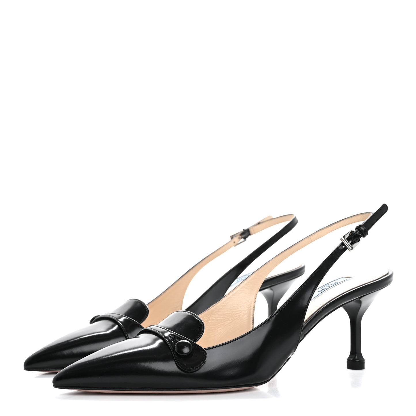 Spazzolato Slingback Pumps 39 Black