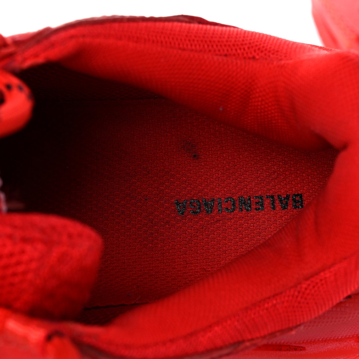 Fabric Mesh Clear Sole Womens Triple S Sneakers 37 Rouge Vif