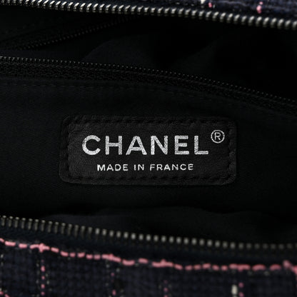 Chanel Tweed Lambskin Small Girl Bag Navy Blue Pink 6 of 10
