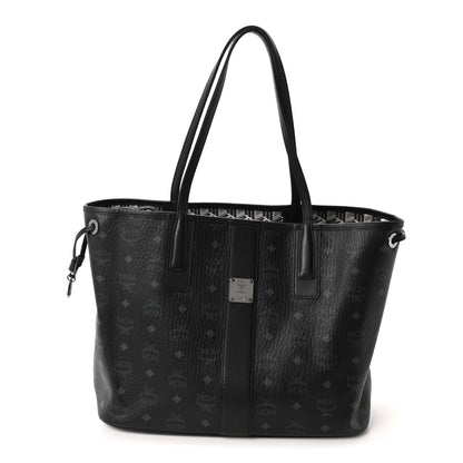 MCM Visetos Medium Liz Reversible Shopper Tote Black 1 of 10