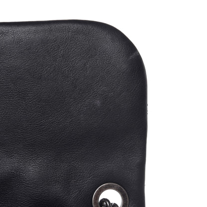Chanel Calfskin Quilted Jumbo Coco Sporran Flap Black 8 of 13