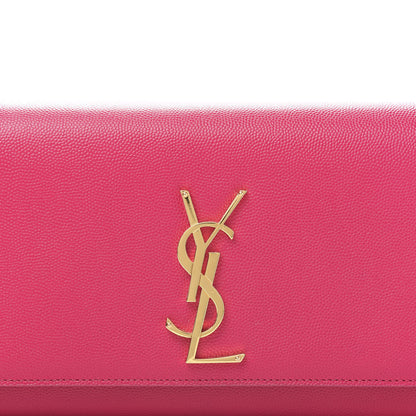 Saint Laurent Grain De Poudre Classic Monogram Cassandre Clutch Lipstick Fuchsia 10 of 10