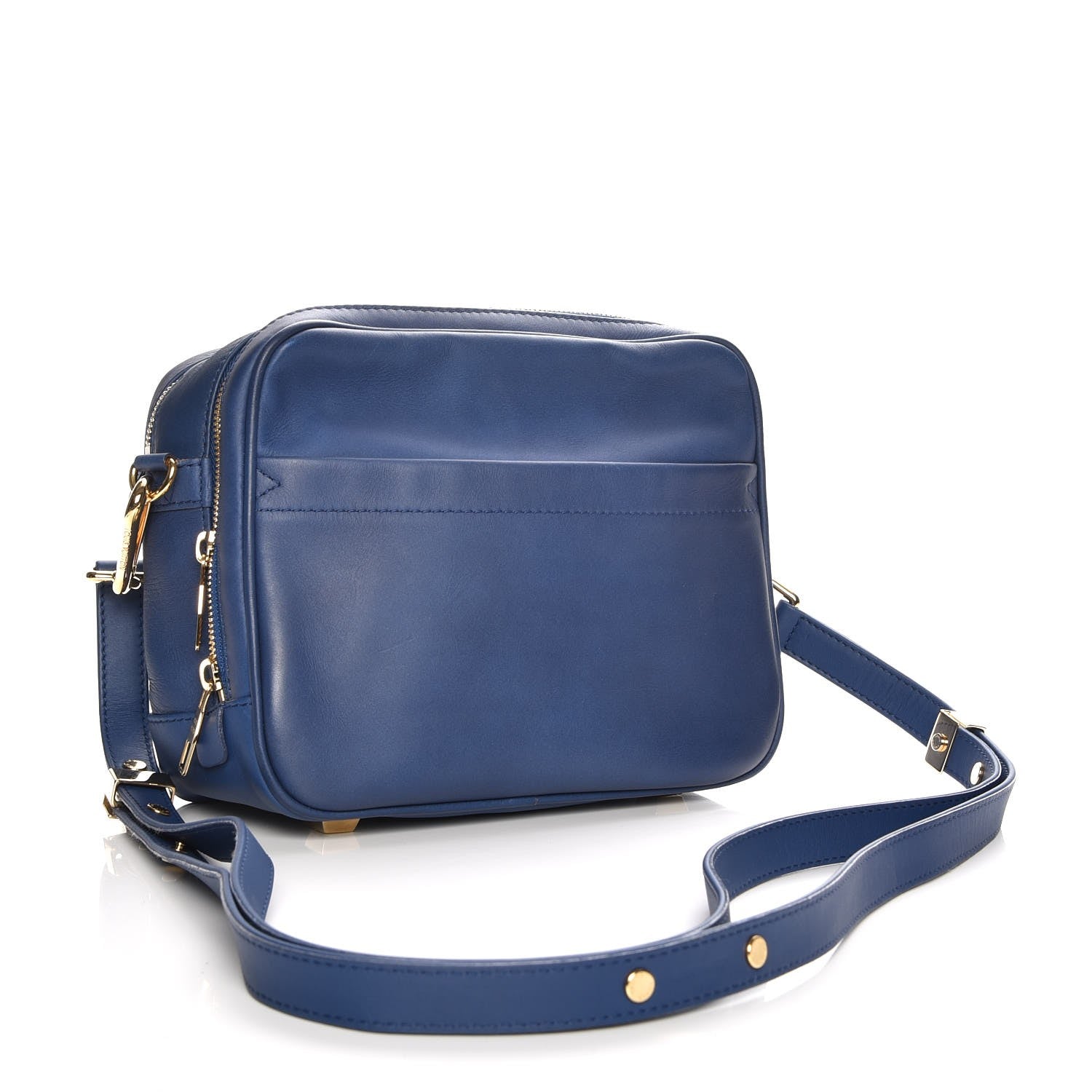Louis Vuitton Supple Calfskin Paname Take Off Flight Bag Blue 3 of 8