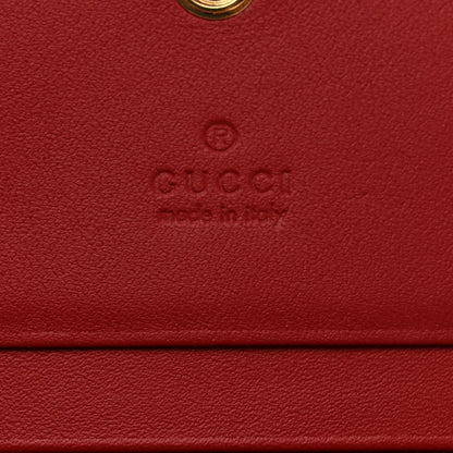 Gucci GG Supreme Monogram Blooms Card Case Wallet Beige Blue Navy Hibiscus Red 6 of 8