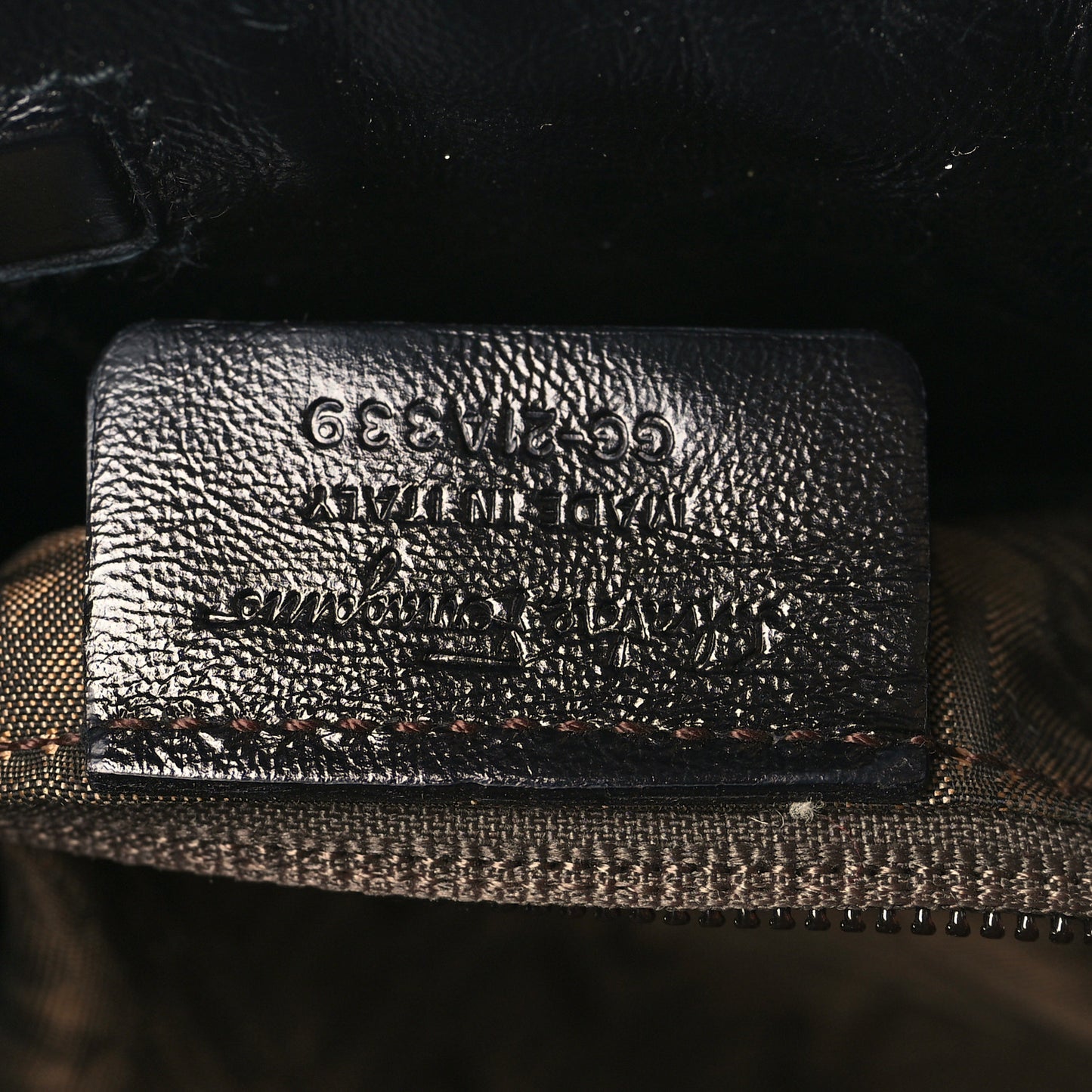 Calfskin Woven Satchel Black