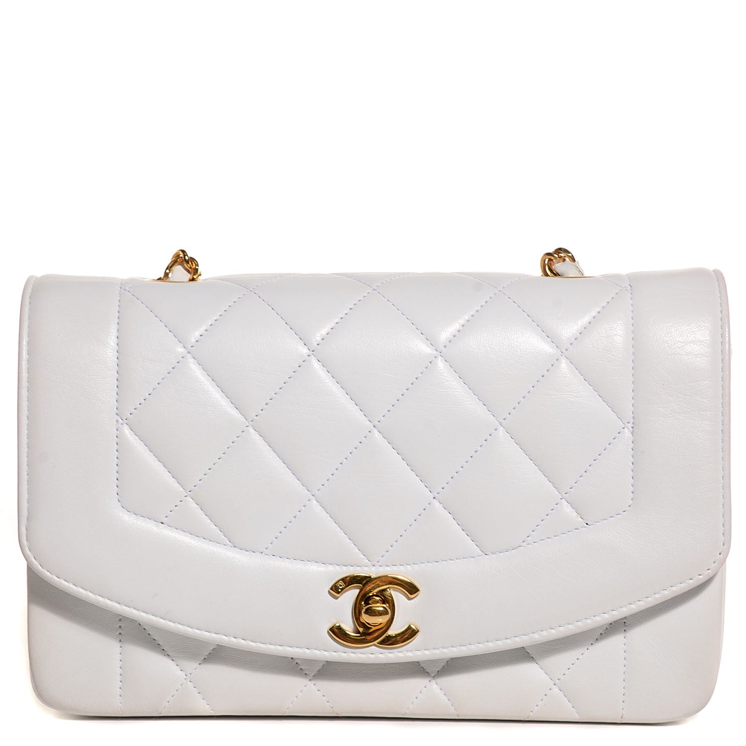 Chanel Quilted Lambskin Small Single Flap White 1 of 8