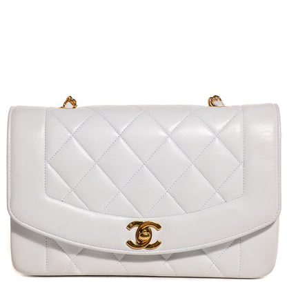 Chanel Quilted Lambskin Small Single Flap White 1 of 8