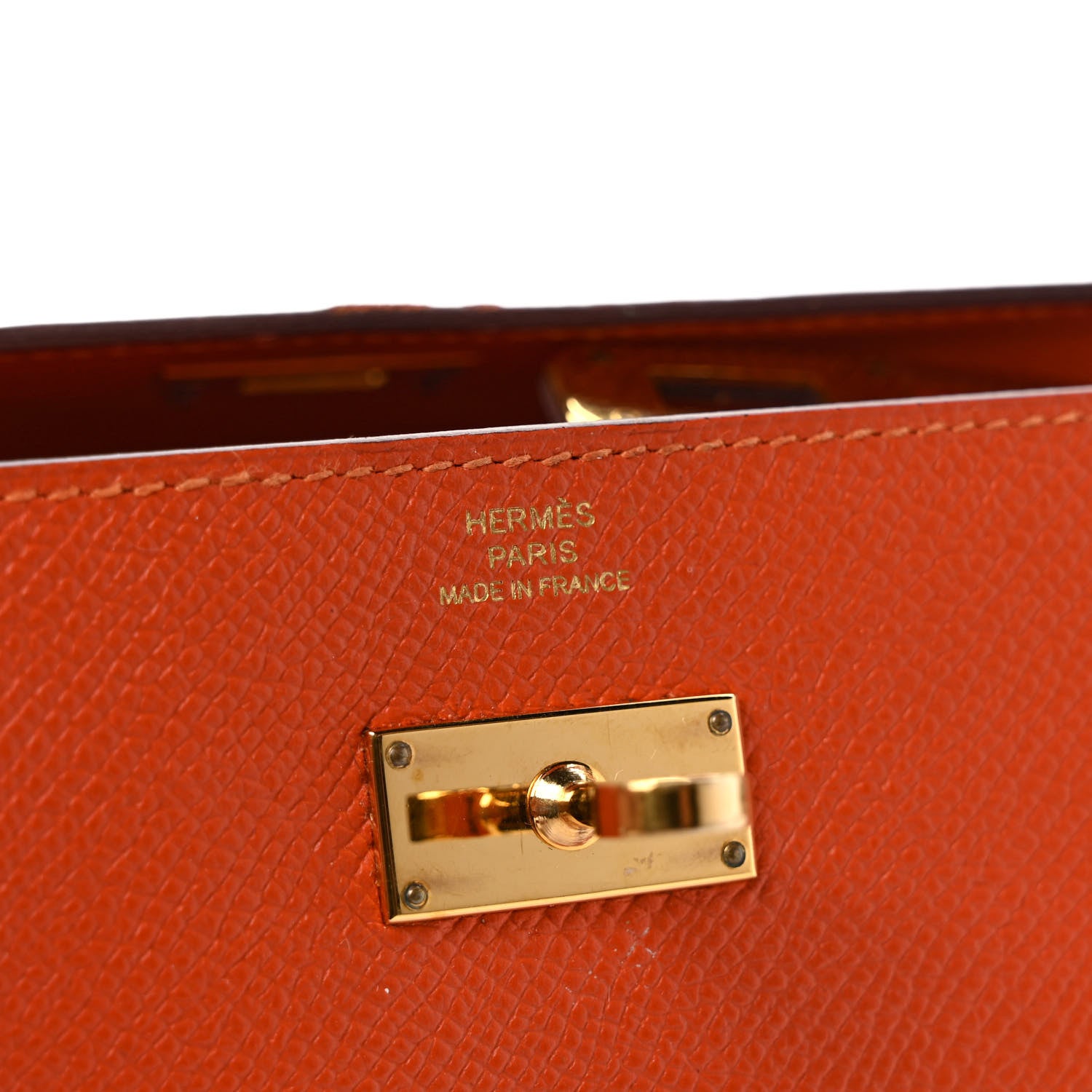 Hermes Epsom Kelly Longue Wallet Orange 6 of 16