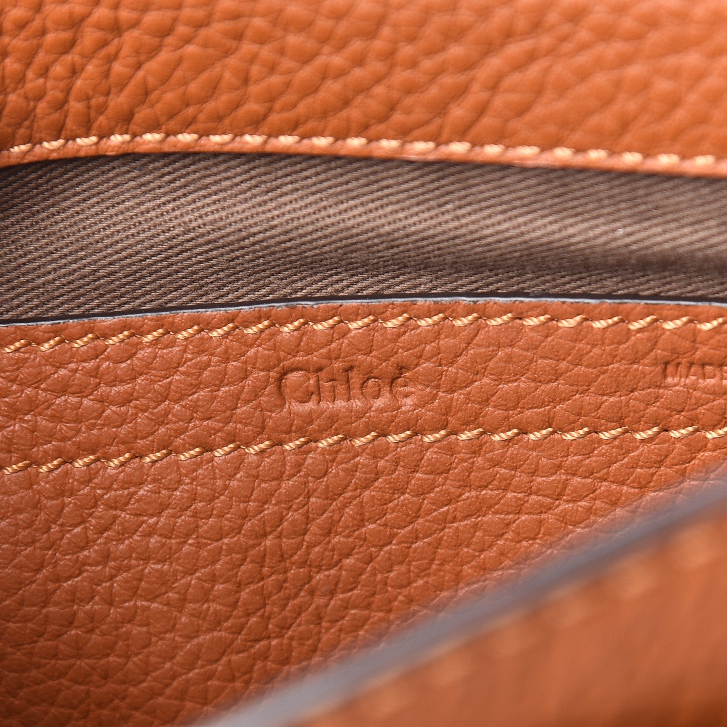 Chloe Calfskin Mini Marcie Round Crossbody Bag Tan 6 of 11