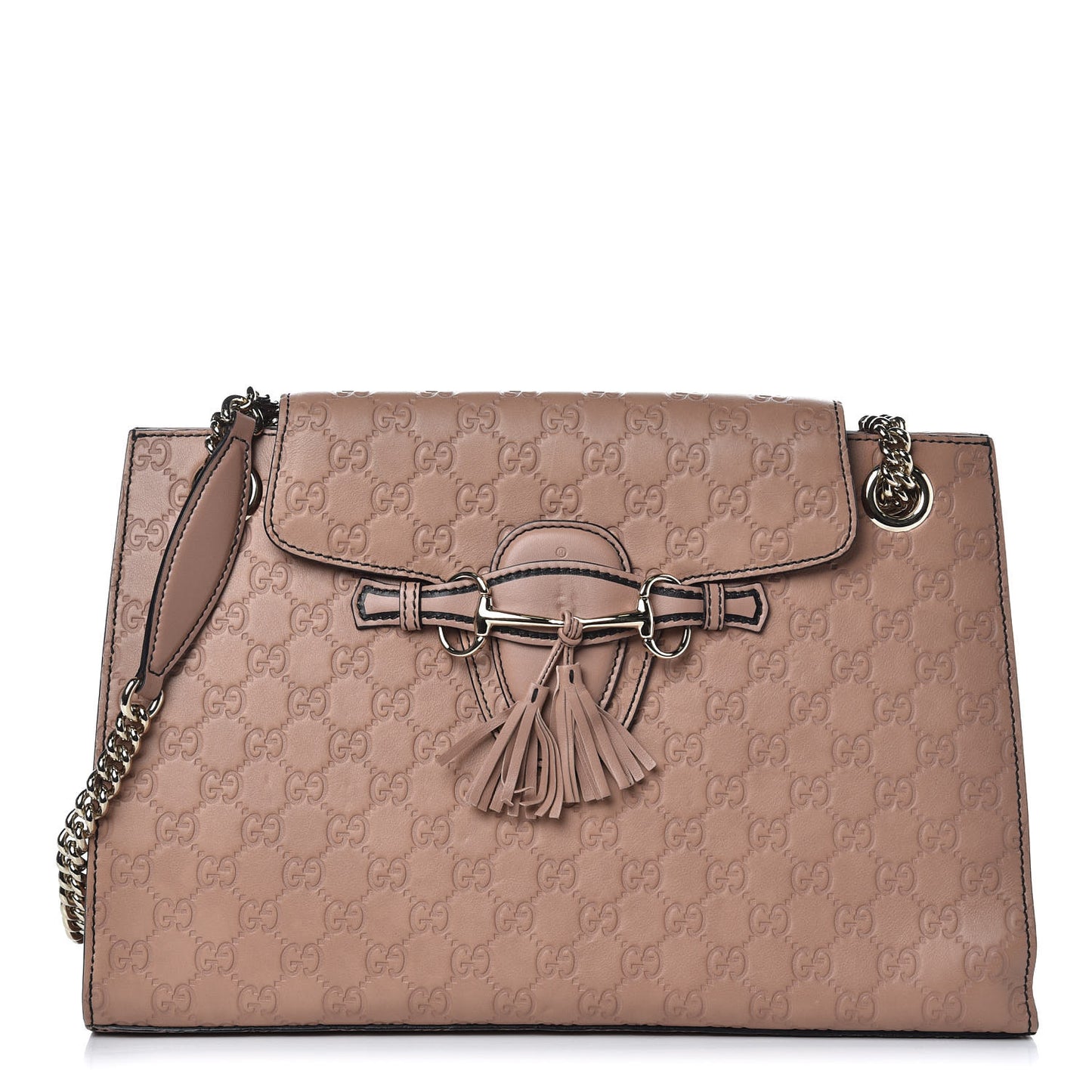 Guccissima Large Emily Chain Shoulder Bag Camelia