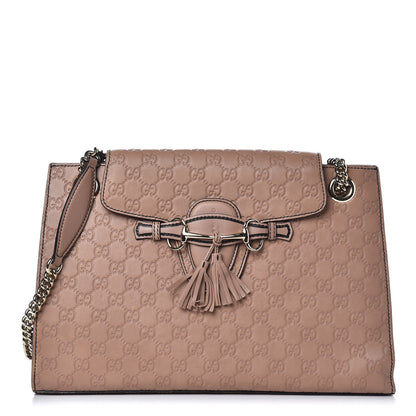 Gucci Guccissima Large Emily Chain Shoulder Bag Camelia 1 of 12