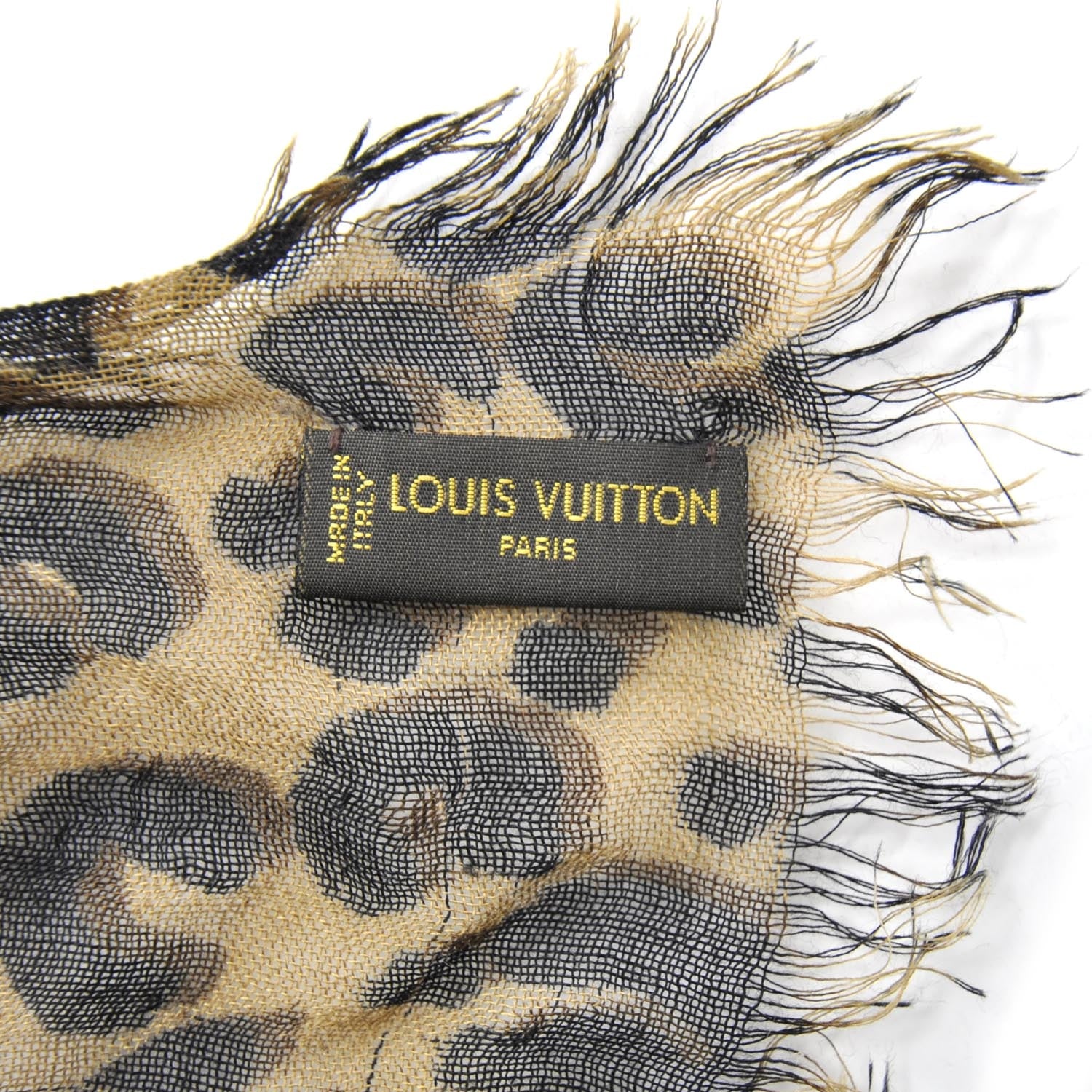 Louis Vuitton Cashmere Silk Leopard Stole 6 of 8