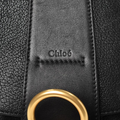 Chloe Grained Lambskin Calfskin Medium Lexa Shoulder Bag Black 9 of 10