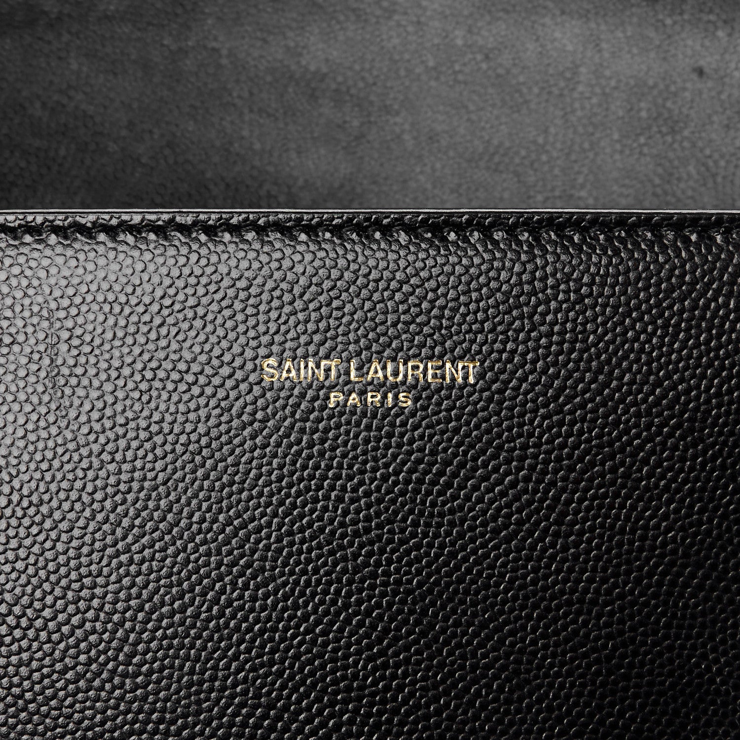 Saint Laurent Grain de Poudre Medium Classic Monogram Cassandra Top Handle Black 7 of 15