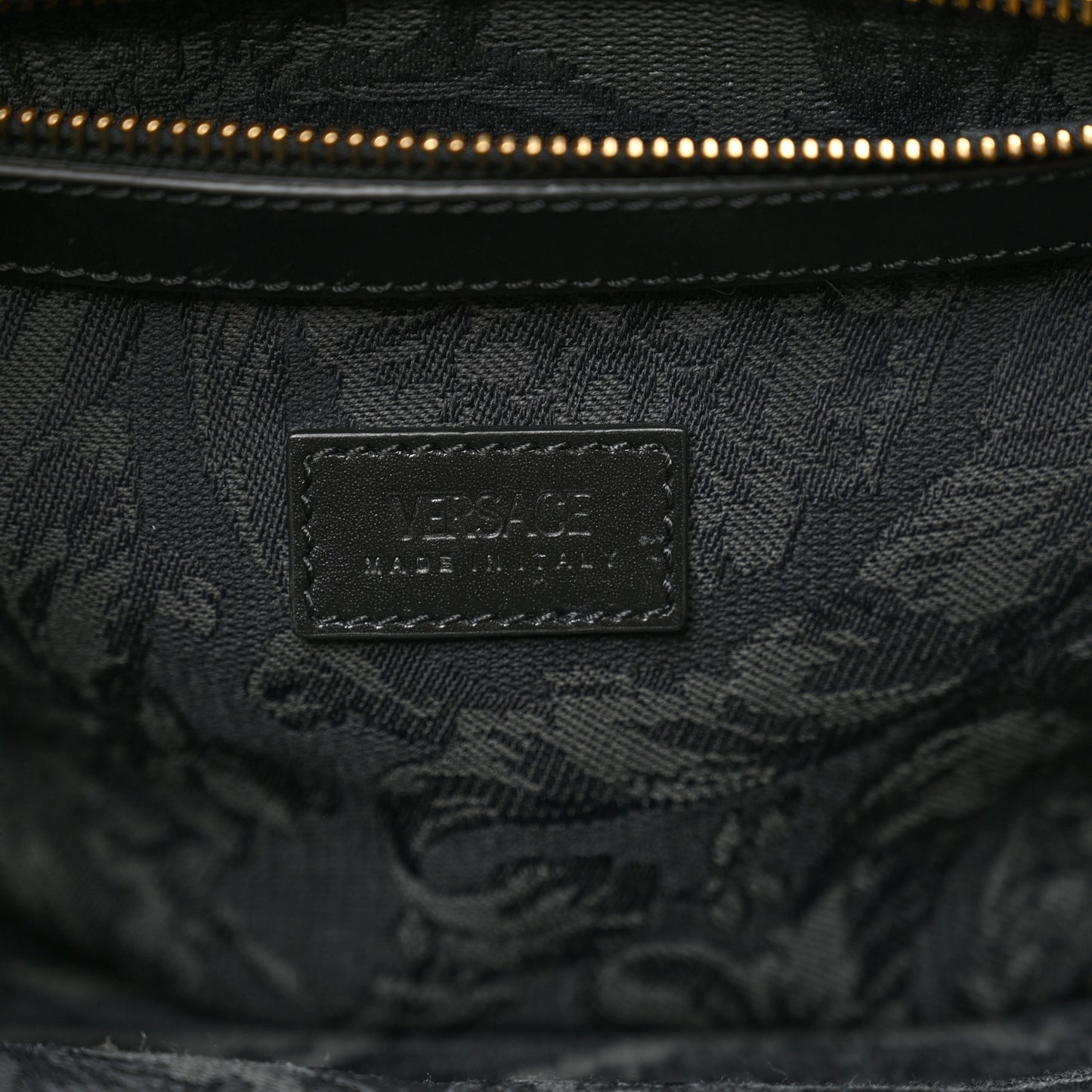 Jacquard Barocco Small Athena Tote Black