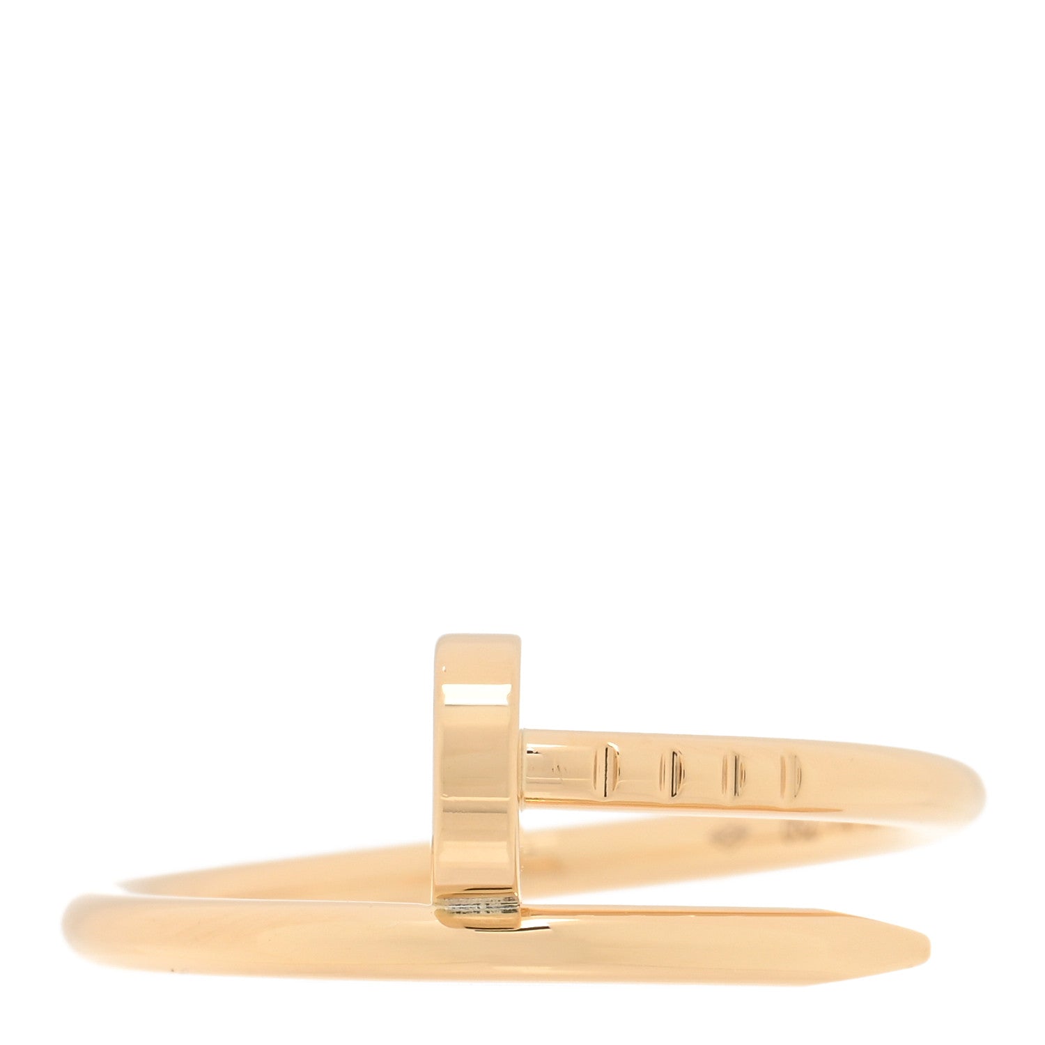 Cartier 18K Yellow Gold Small Juste Un Clou Ring 53 6.25 1 of 5