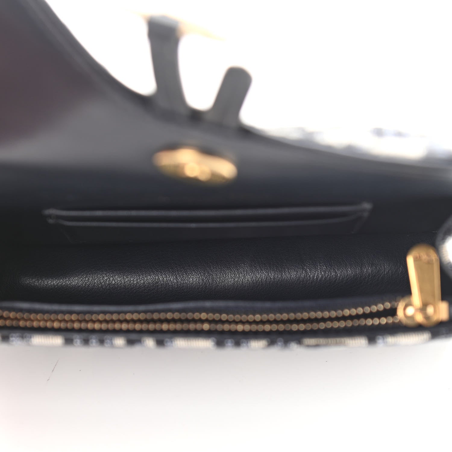 Christian Dior Oblique Saddle Belt Bag Blue 4 of 9