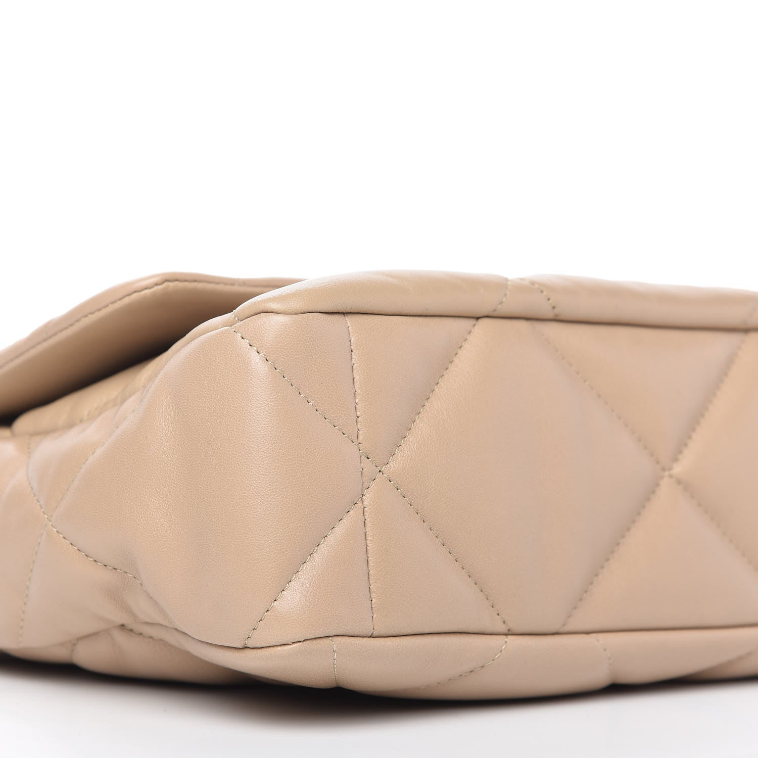 Chanel Lambskin Quilted Large Chanel 19 Flap Dark Beige 6 of 11