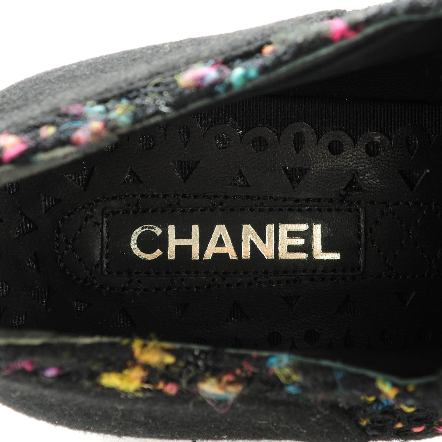 Tweed Lace Up 85 Wedges 42 Multicolor Black