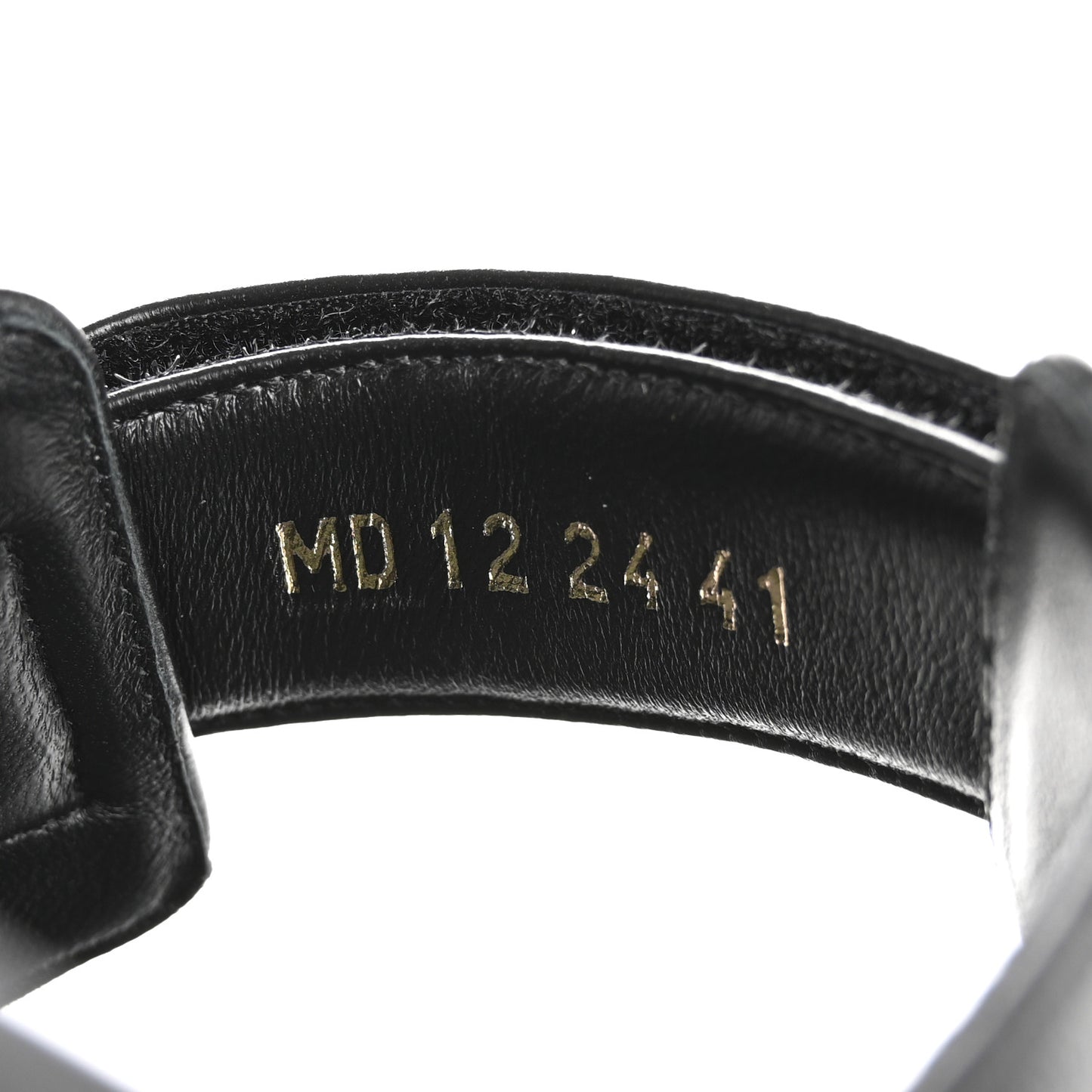 Lambskin Dioract 10mm Slide Sandals 41 Black