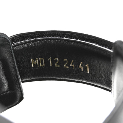 Christian Dior Lambskin Dioract 10mm Slide Sandals 41 Black 9 of 11