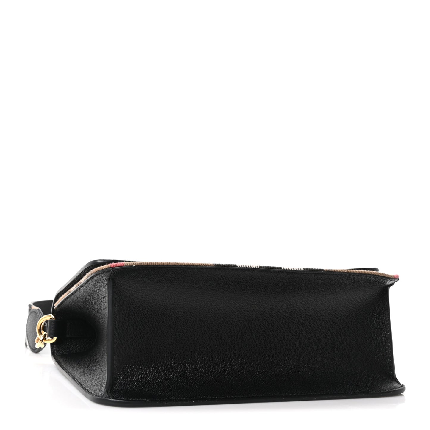 Derby Calfskin House Check Mackford Crossbody Bag Black