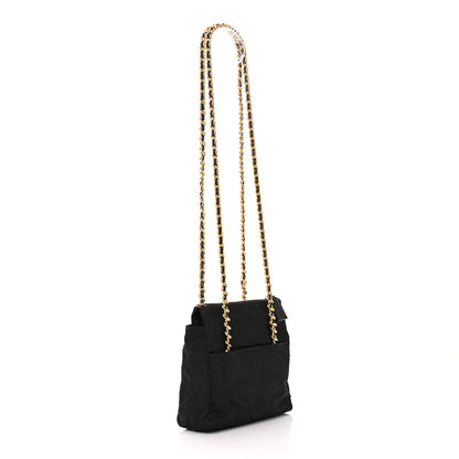 Prada Nylon Tessuto Quilted Shoulder Bag Black 3 of 10