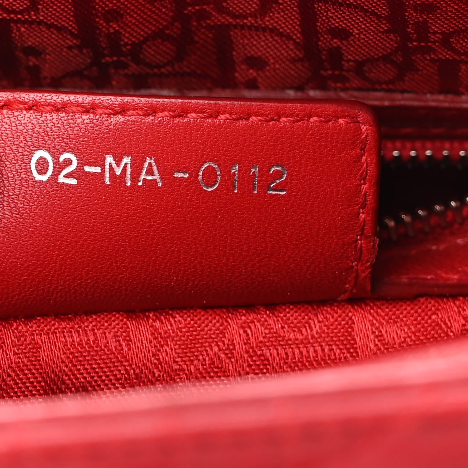 Christian Dior Lambskin Cannage Large Lady Dior Red 7 of 12
