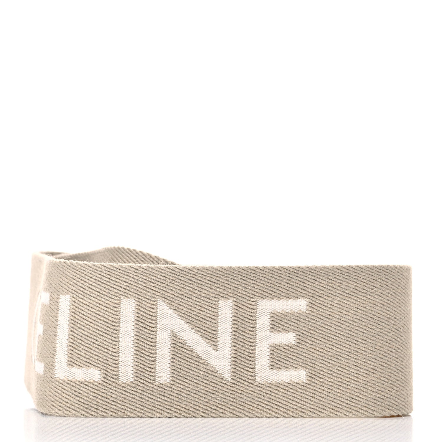 Celine Jacquard Wool Logo Short Strap Beige White 2 of 7