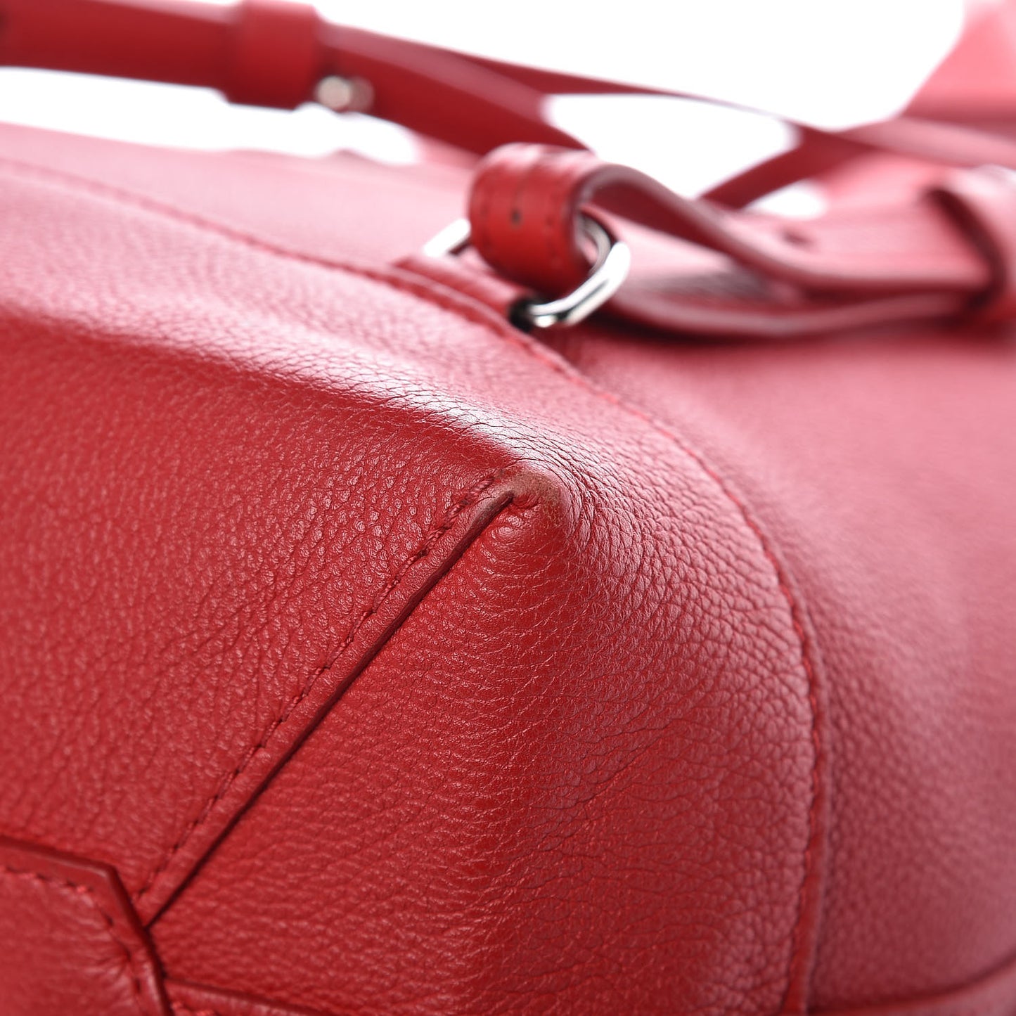 Soft Calfskin Lockme Backpack Rubis