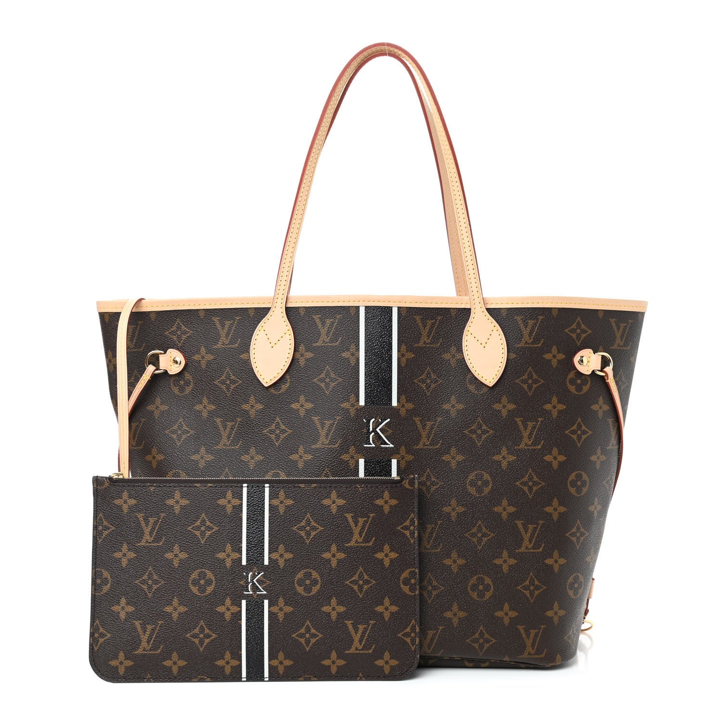 Monogram My LV Heritage Neverfull MM Black White