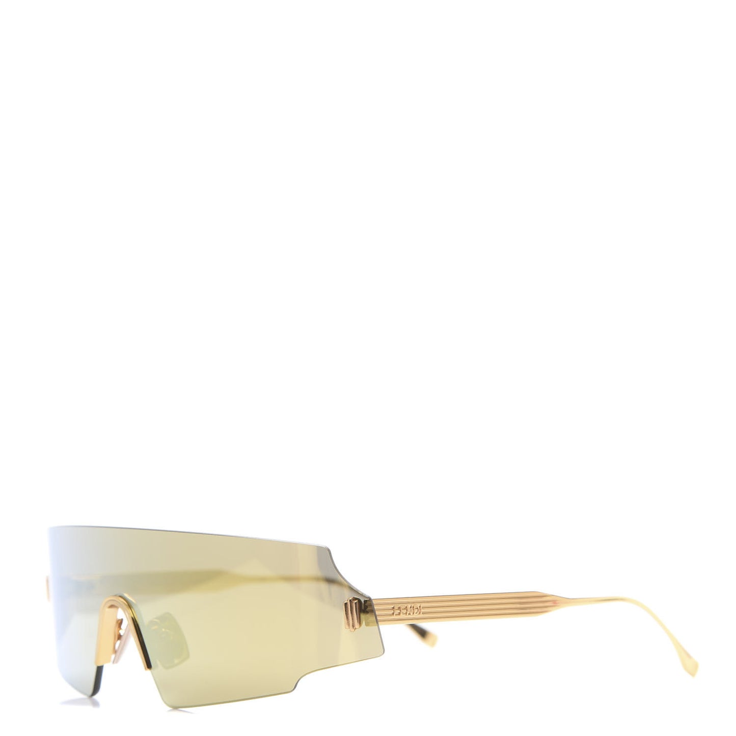 Mirrored Forceful Shield Sunglasses FF 0440/S Yellow