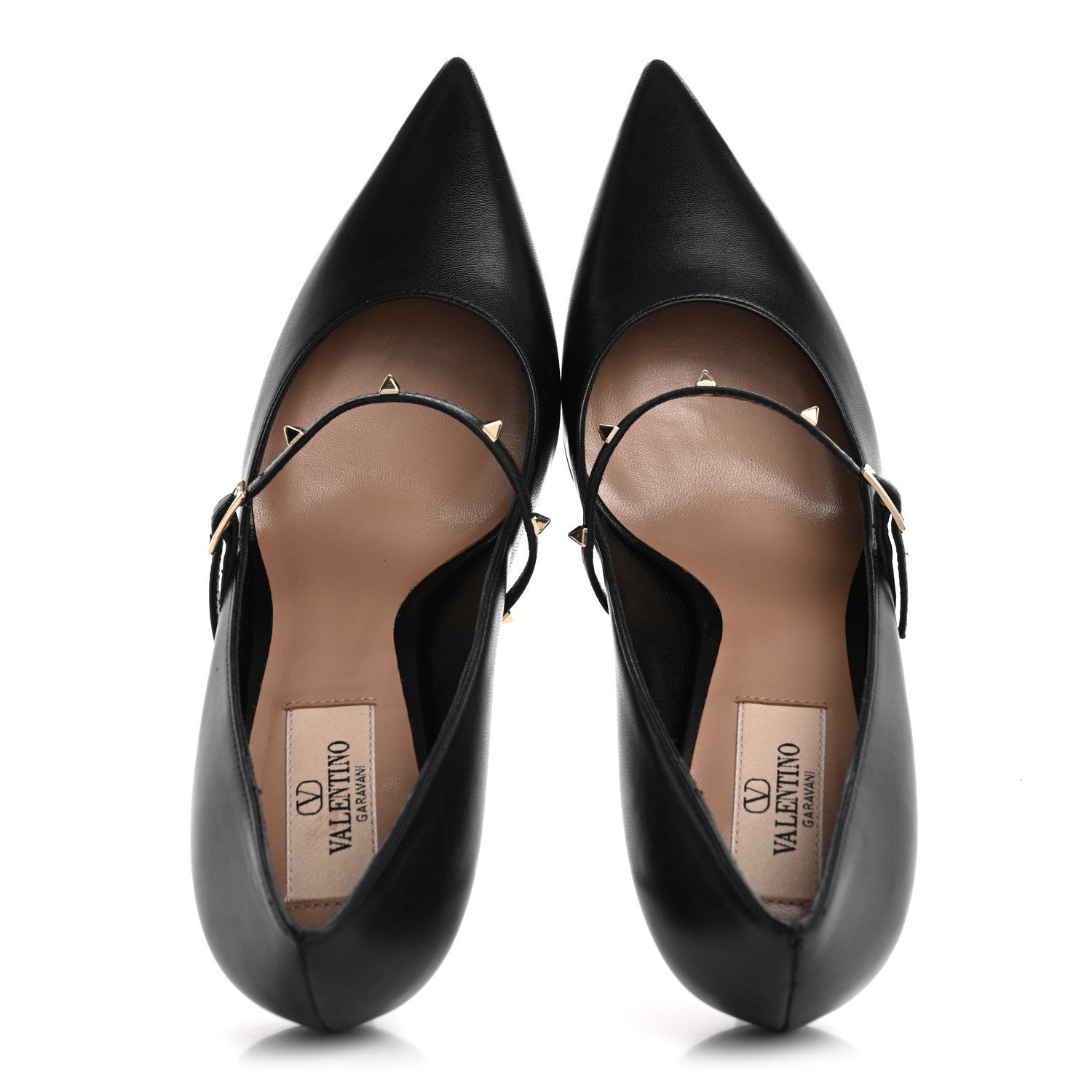Valentino Garavani Nappa Rockstud Wispy Mary Jane 80mm Pumps 35.5 Black 2 of 10