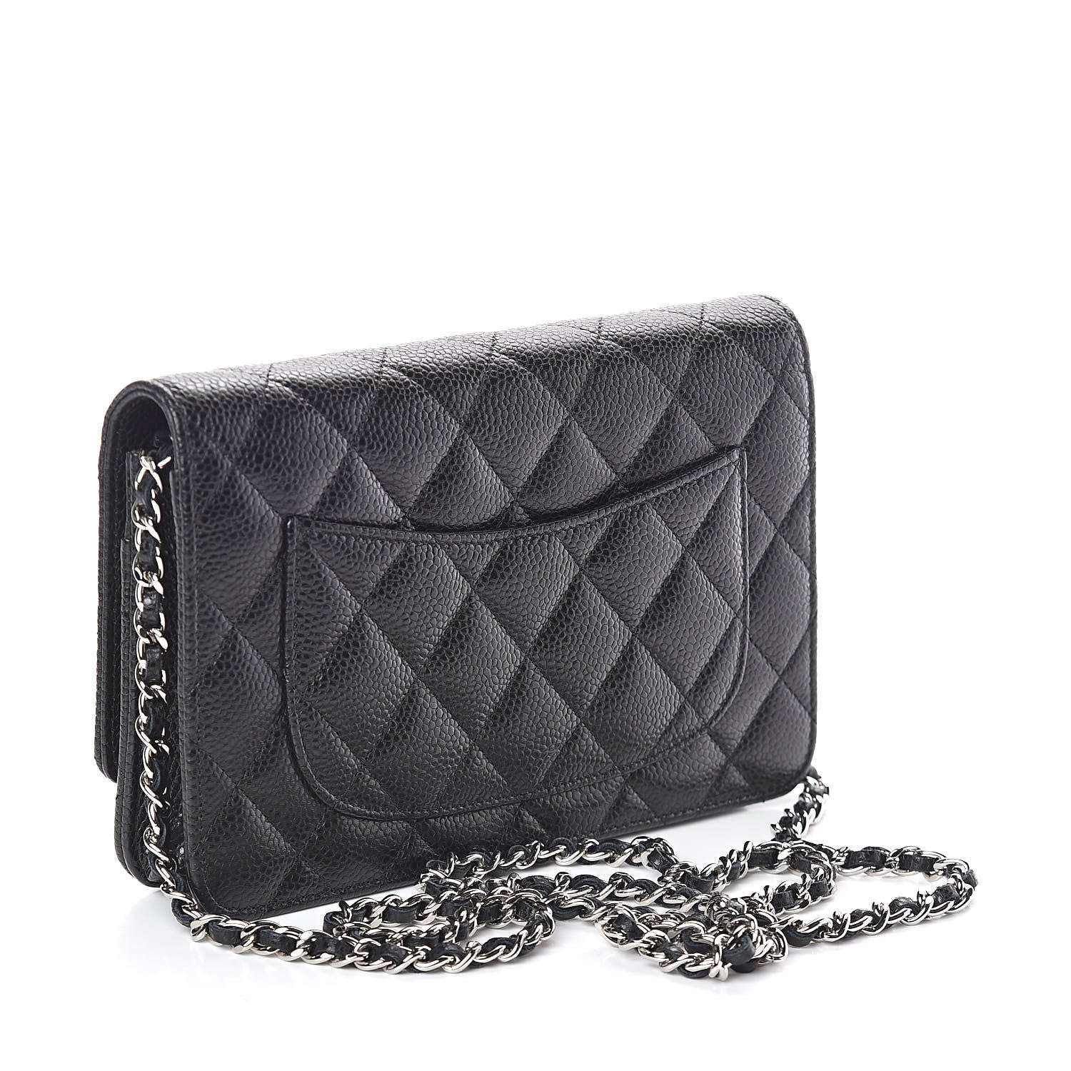 Chanel Caviar Quilted Wallet On Chain WOC Black 3 of 10