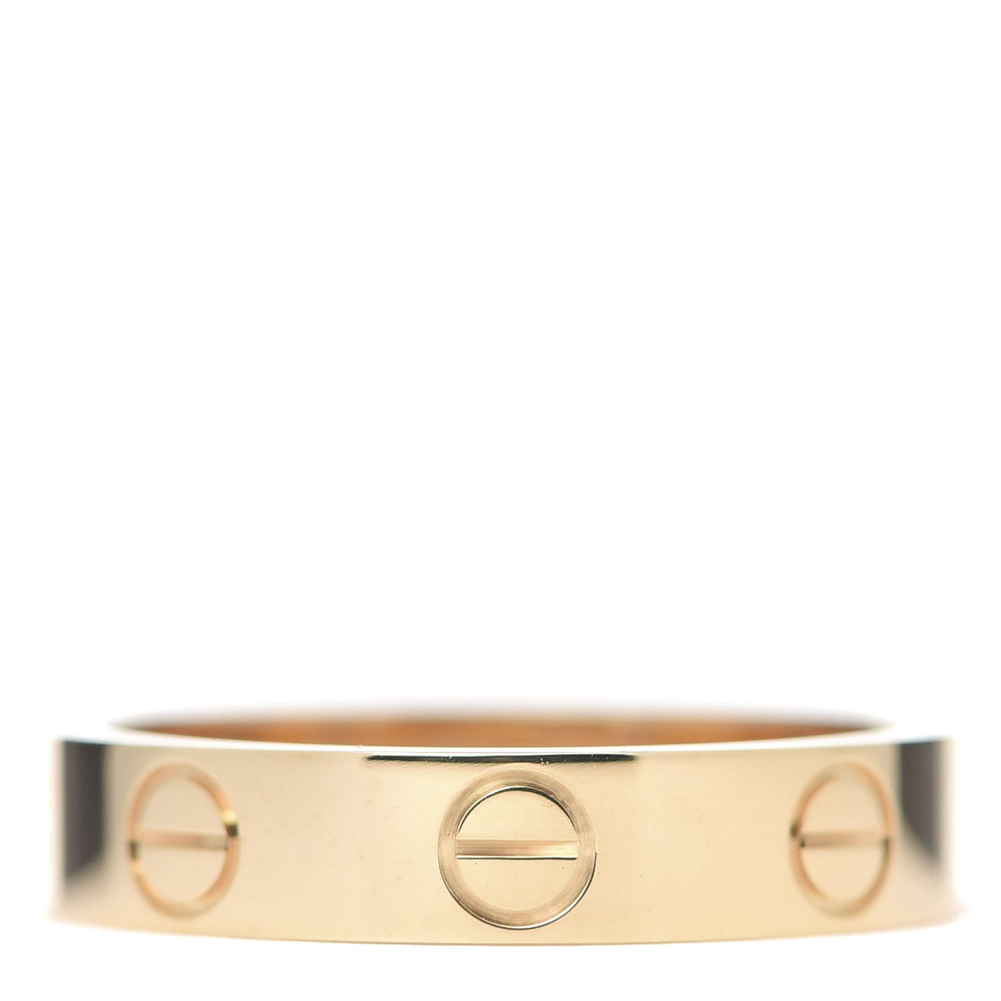 18K Yellow Gold 3.5mm LOVE Wedding Band Ring 48 4.5