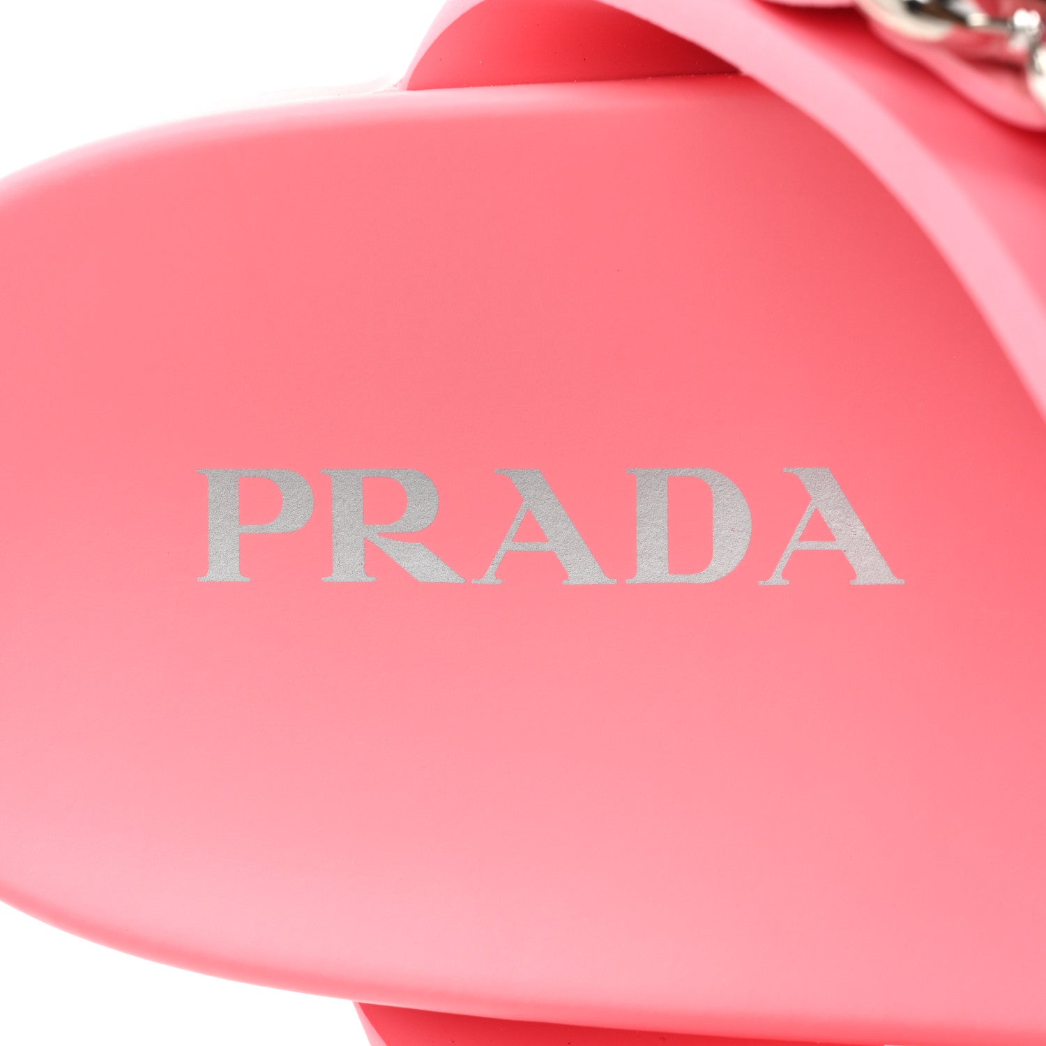 Prada EVA Rubber Buckled Lug Sole 20mm Thong Sandals 41 Begonia 7 of 9
