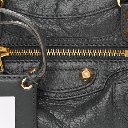 Balenciaga Agneau Giant 12 Gold Hardware Mini City Gris Fossile 8 of 10