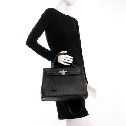 Hermes Togo Kelly Retourne 35 Black 3 of 29