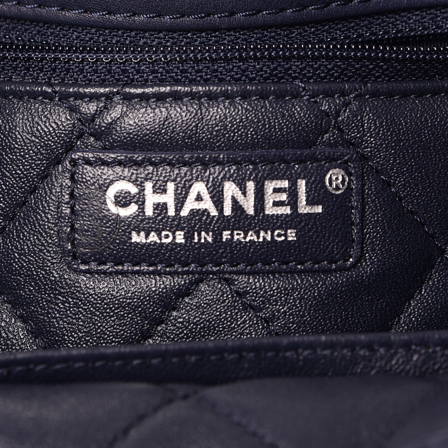 Chanel Calfskin Stitched Large Urban Luxury Drawstring Backpack Navy Blue 6 of 11