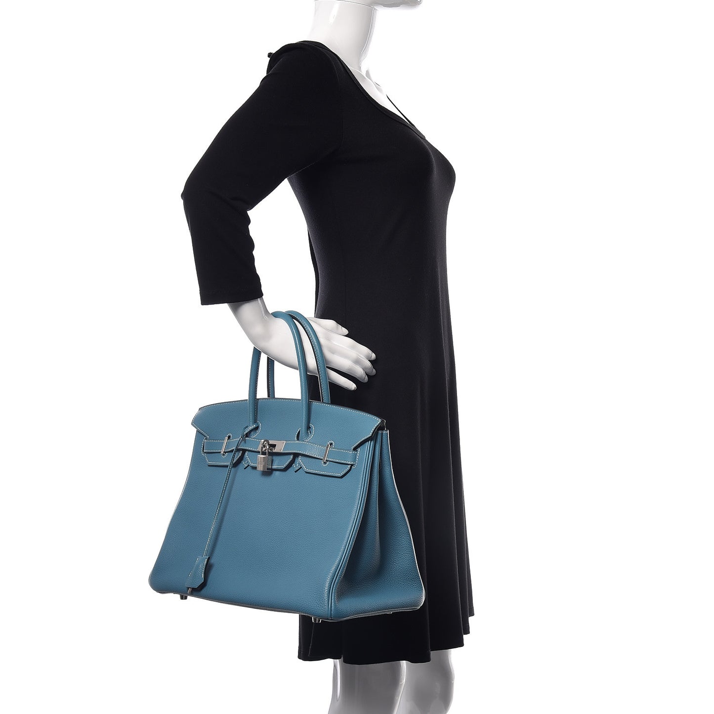 Togo Birkin 35 Blue Jean