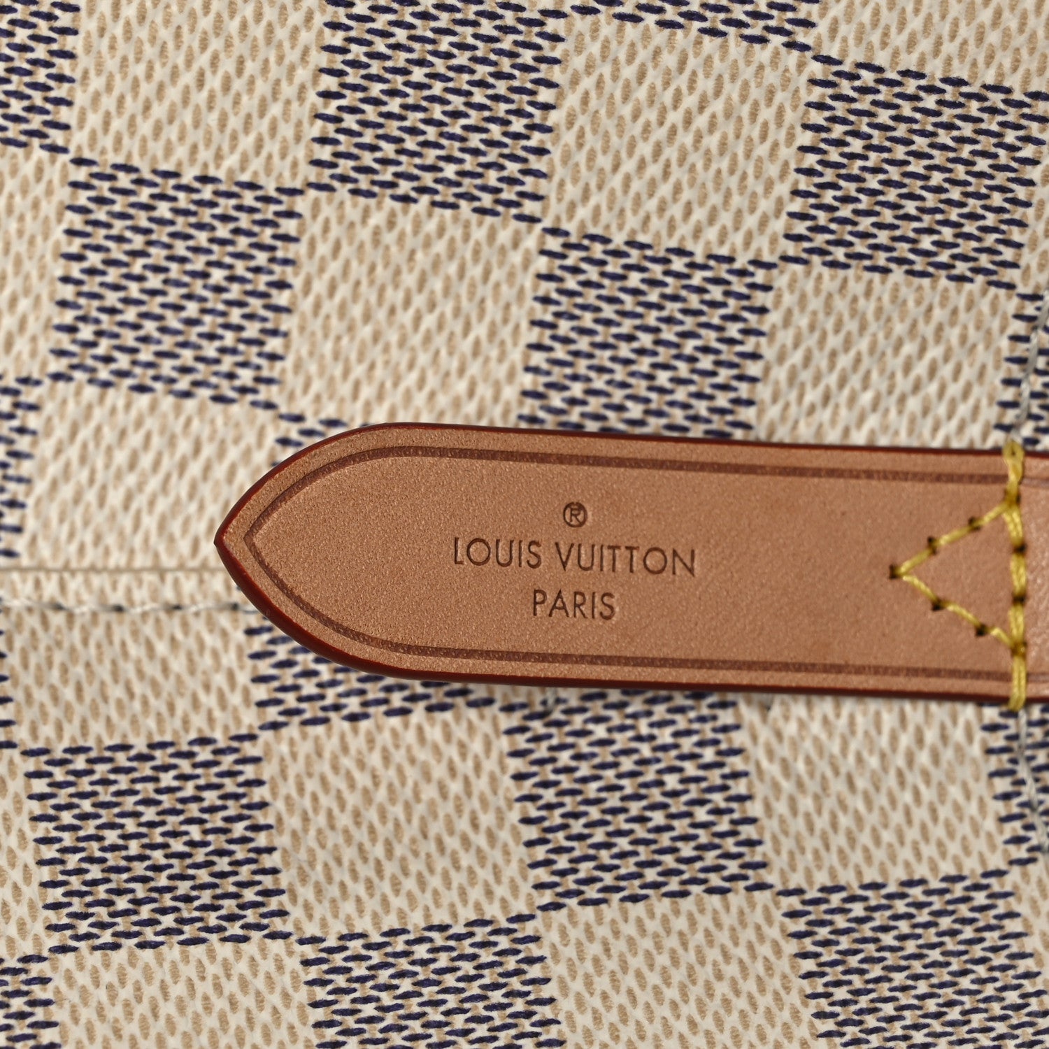 Louis Vuitton Damier Azur Braided Neonoe MM Peach Cream 7 of 11