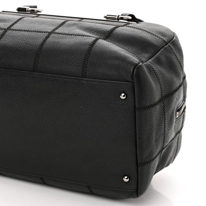 Chanel Caviar Square Stitched Bowler Black 9 of 9