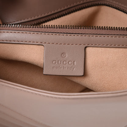 Gucci Calfskin Matelasse Small GG Marmont Shoulder Bag Porcelain Rose 6 of 12
