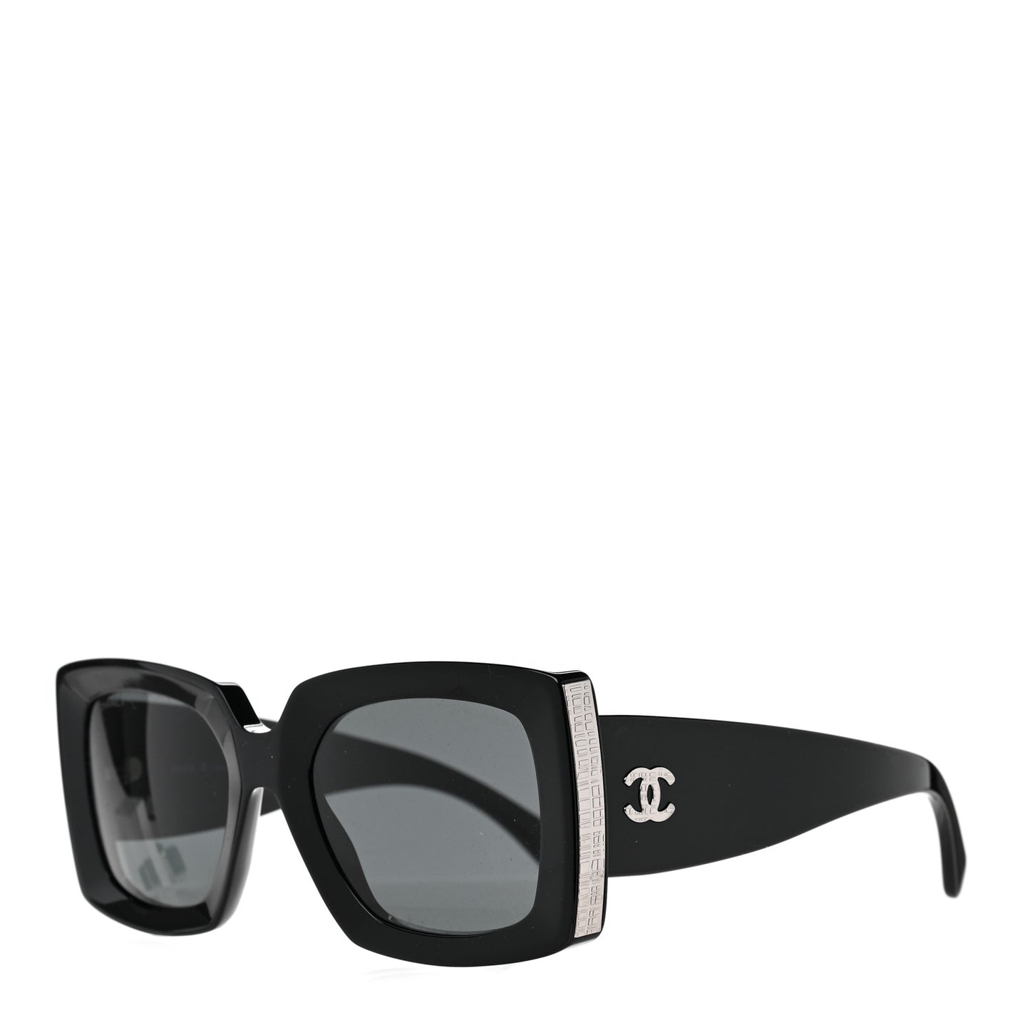 Acetate Rectangle Sunglasses 5435 Black